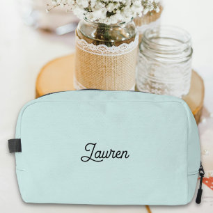 Personalised Gift for Bridesmaid Squad Blue Dopp Kit