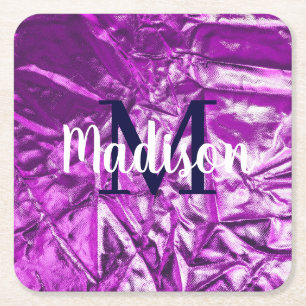 Personalised Gift for Bridesmaid, Wedding, Wife Square Paper Coaster