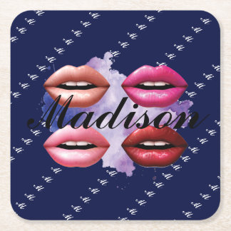 Personalised Gift for Bridesmaid, Wedding, Wife Square Paper Coaster