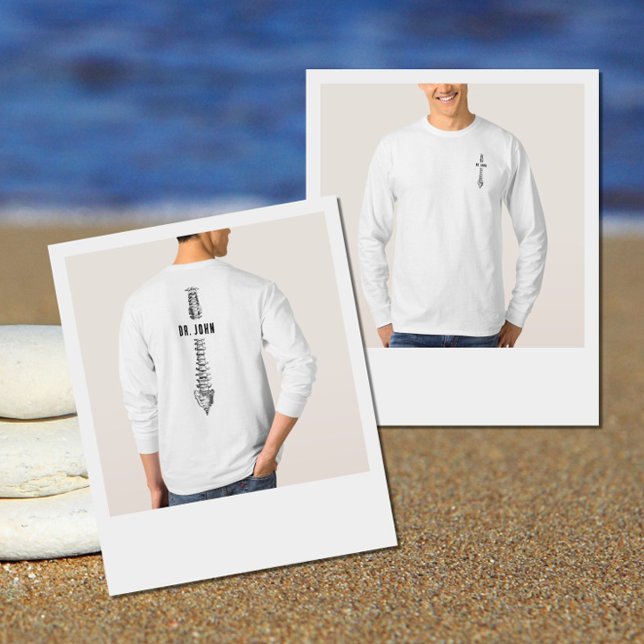 Personalised Gift for Chiropractor, Spine Doctor T-Shirt (Creator Uploaded)
