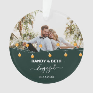 Personalised Gift For Couple Engaged 2023 Ornament