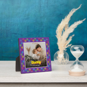 Personalised Gift for Dad – Family Photo Memory Plaque