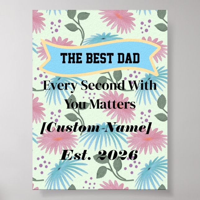  Personalised Gift for Dad Father's Day Gift  Poster (Front)