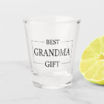 Personalised Gift For Grandma Grandmother Birthday Shot Glass<br><div class="desc">You can customise it with your photo,  logo or with your text.  You can place them as you like on the customisation page. Modern,  unique,  simple,  or personal,  it's your choice.</div>