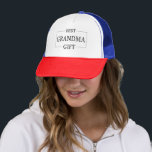 Personalised Gift For Grandma Grandmother Birthday Trucker Hat<br><div class="desc">You can customise it with your photo,  logo or with your text.  You can place them as you like on the customisation page. Modern,  unique,  simple,  or personal,  it's your choice.</div>