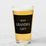 Personalised Gift For Grandpa Grandfather Birthday Glass<br><div class="desc">You can customise it with your photo,  logo or with your text.  You can place them as you like on the customisation page. Modern,  unique,  simple,  or personal,  it's your choice.</div>