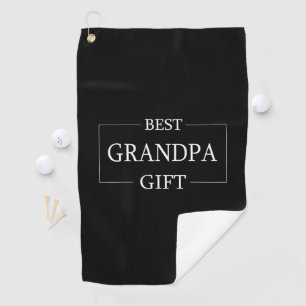 Personalised Gift For Grandpa Grandfather Birthday Golf Towel