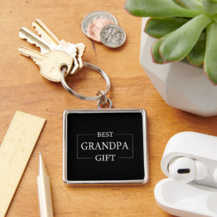 Personalised Gift For Grandpa Grandfather Birthday Key Ring