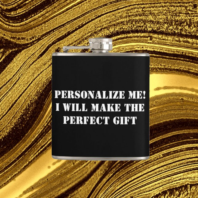 Personalised gift for groomsman, Father's Day Hip Flask (Creator Uploaded)
