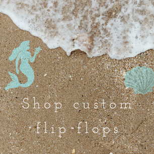 personalised, gift for her, beach, birthday gift jandals