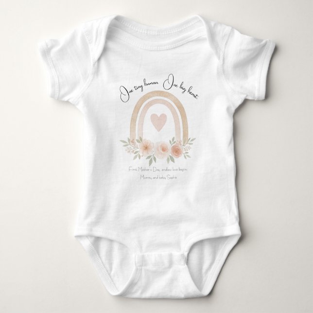Personalised gift for Mother's Day -  Baby Bodysuit (Front)