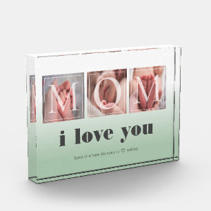 Personalised Gift for Mum Photo Block