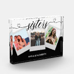 Personalised Gift for Sister Modern Simple Script  Photo Block<br><div class="desc">Personalised Gift for Sister Modern Simple Script</div>