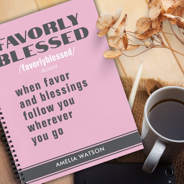 Personalised gift for women pink motivation notebook (Creator Uploaded)