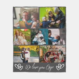 Personalised Gift from Niece or Nephew Aunt Photo Fleece Blanket