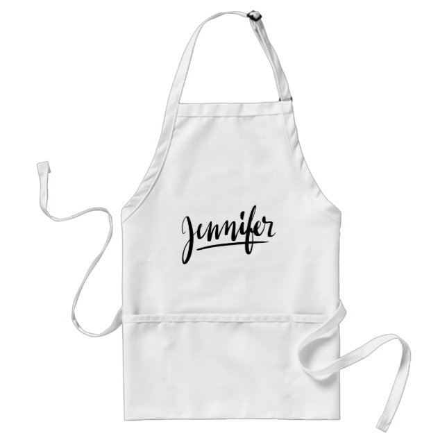Personalised gift kitchen apron with name Jennifer (Front)