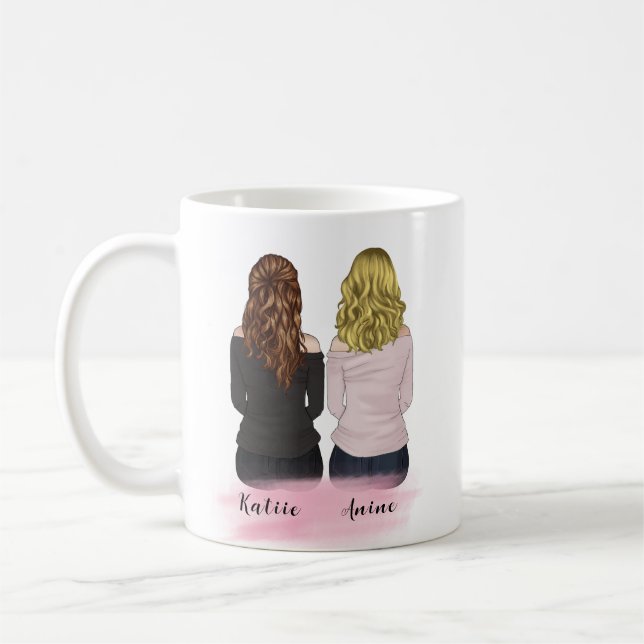 Personalised Gift Message for best friend Coffee Mug (Left)