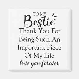 Personalised Gift Quote For Women Best Friend Magnet