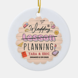 Personalised Gifts Couple Ornament, Wedding Planni Ceramic Tree Decoration