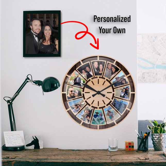 Personalised Gifts - Create Your Own Custom Gift Large Clock (Creator Uploaded)