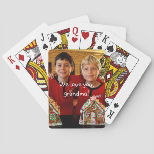 Personalised Gifts For Grandma Playing Cards
