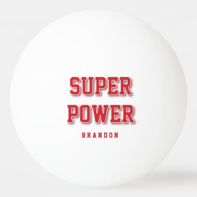 Personalised Gifts For Him Red Ping Pong Balls (Front)