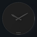 Personalised Gifts For Men Black Round Wall Clock<br><div class="desc">Personalised gifts for men - black large round wall clock with customisable text. You can create your own,  just add your name or any other text. Unique gifts for men for birthday,  Christmas,  Father's Day or any other day... </div>