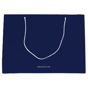 Personalised Gifts For Men Large Blue Gift Bags