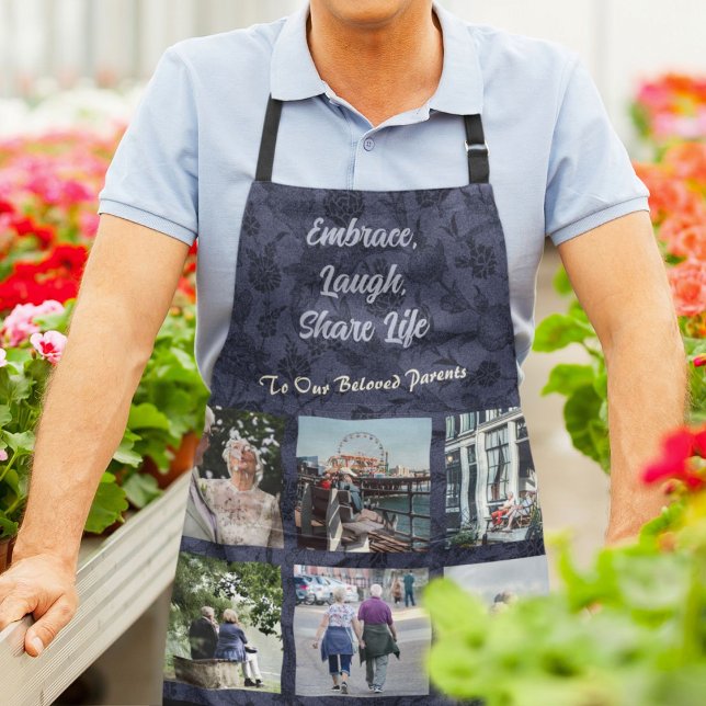 Personalised Gifts for Older Parents Couples Blue Apron (Personalized Gifts for Older Parents Couples)