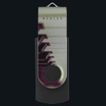 Personalised Gifts for Pianist USB Flash Drive<br><div class="desc">Elegant vintage style photography piano keys personalised name/initial/monogram USB Swivel Flash Drive for music lovers. To change the text,  use the personalise option. For more extensive text changes such as changes to the font,  font colour,  or text layout,  choose the customise option.</div>