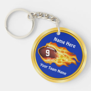 Personalised Gifts for Senior Football Players Key Ring