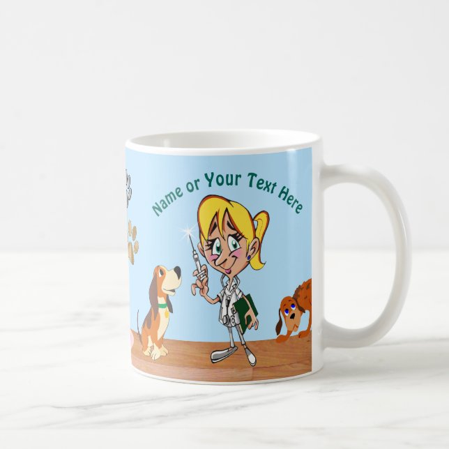 Personalised Gifts for Your Veterinarian, Funny Coffee Mug (Right)