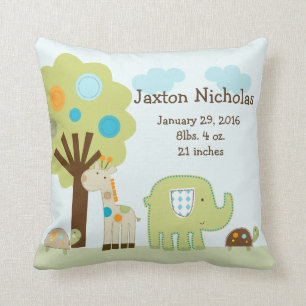 Personalised Giggle Gang Animals Pillow Keepsake