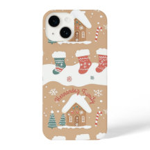 Personalised Gingerbread Christmas Phone Case