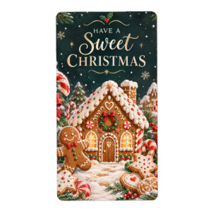 Personalised Gingerbread Christmas with Candy,cake