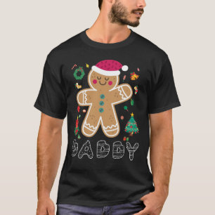 Personalised Gingerbread Family Christmas Pyjamas T-Shirt
