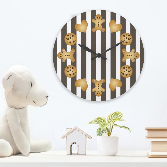 Personalised Gingerbread Man Cookie Baker Large Clock (Creator Uploaded)