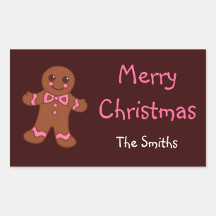 Personalised Gingerbread Stickers
