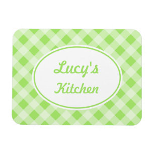 Personalised Gingham Magnet
