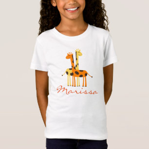 Personalised Giraffe Baby Gifts T-Shirt