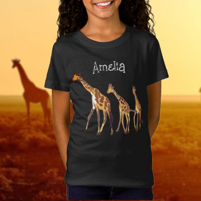 Personalised Giraffe Family T-Shirt (Creator Uploaded)