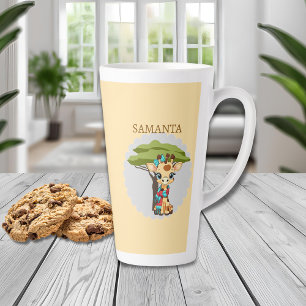 Personalised Giraffe in the Savanna Mug