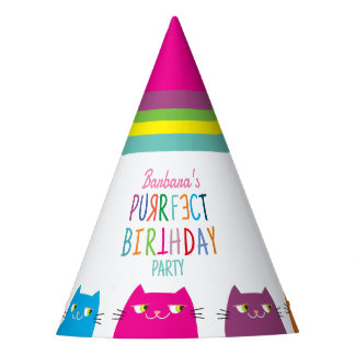 Personalised Girl Birthday Party Hat