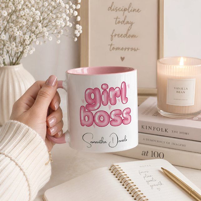 Personalised Girl boss  Mug (Creator Uploaded)