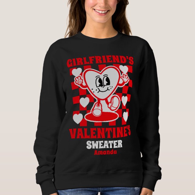 Personalised Girlfriend's Valentine's Day Gift Sweatshirt (Front)
