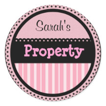 Personalised Girlie Stickers