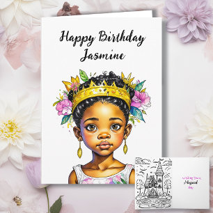 Personalised Girl's Birthday  Card