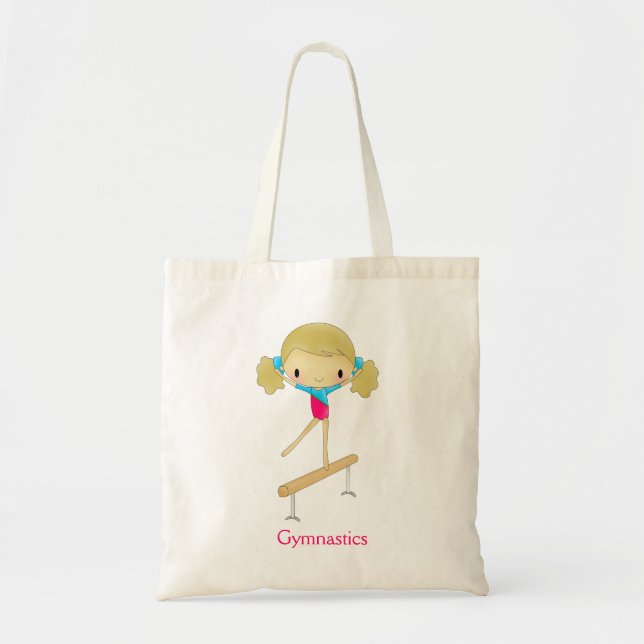 Personalised Girls Gymnastic tote bag (Front)