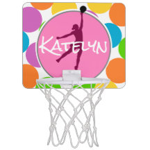 Personalised Girls Mini Basketball Backboard