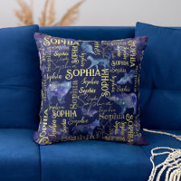 Personalised girls name celestial animals collage 